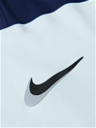 Nike Tennis - NikeCourt Slam Perforated Colour-Block Dri-FIT ADV Tennis T-Shirt - Blue