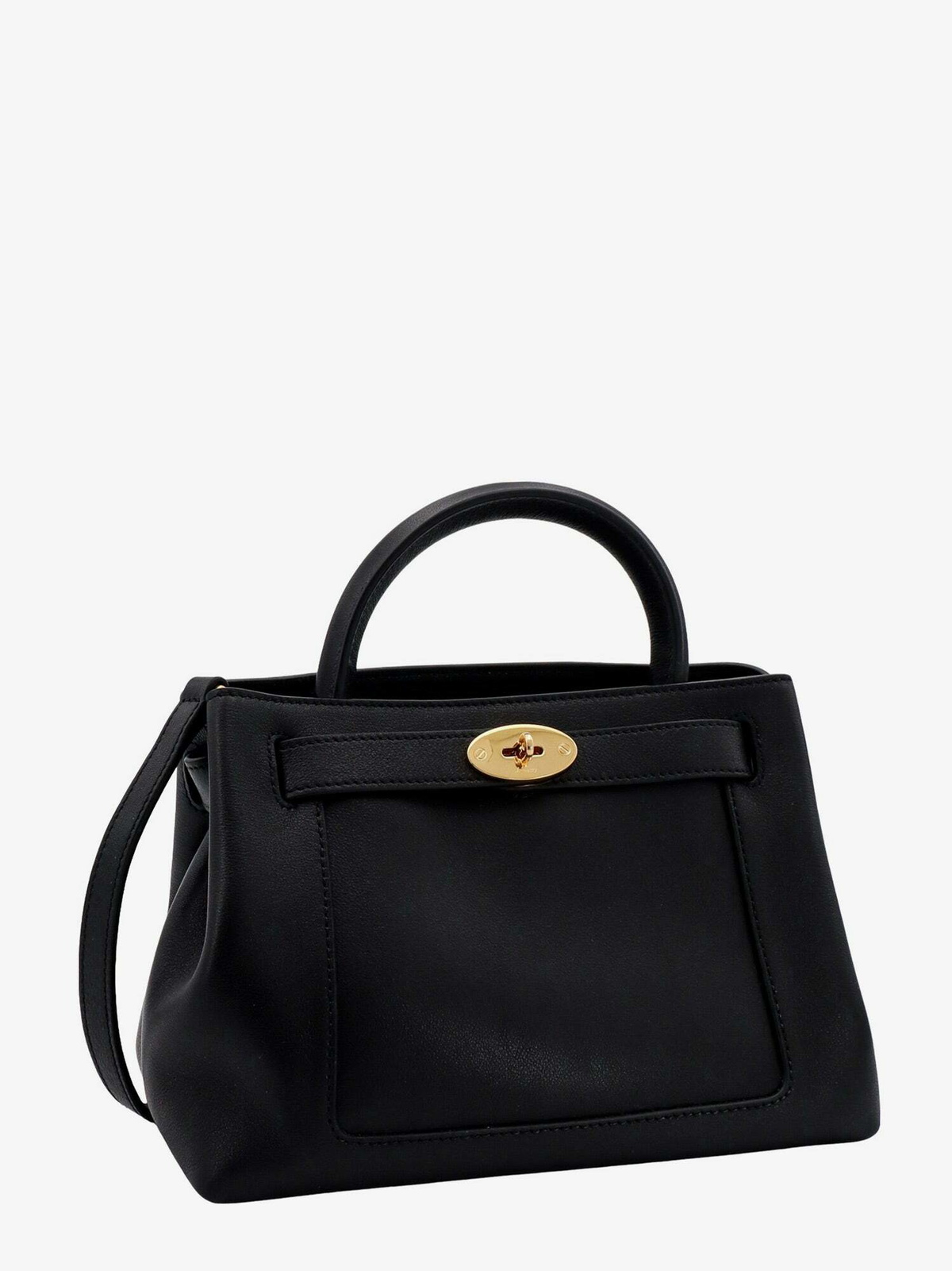 ハンドバッグ MULBERRY Woman Handbag Black HH9624615 A100 Mulberry | Meadow Small Shoulder Bag | Black Natural Grain