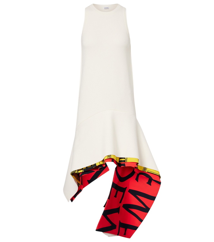 Photo: Loewe Asymmetric printed minidress