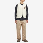 Honor the Gift Men's Teddy Notes Fleece Vest in Cream