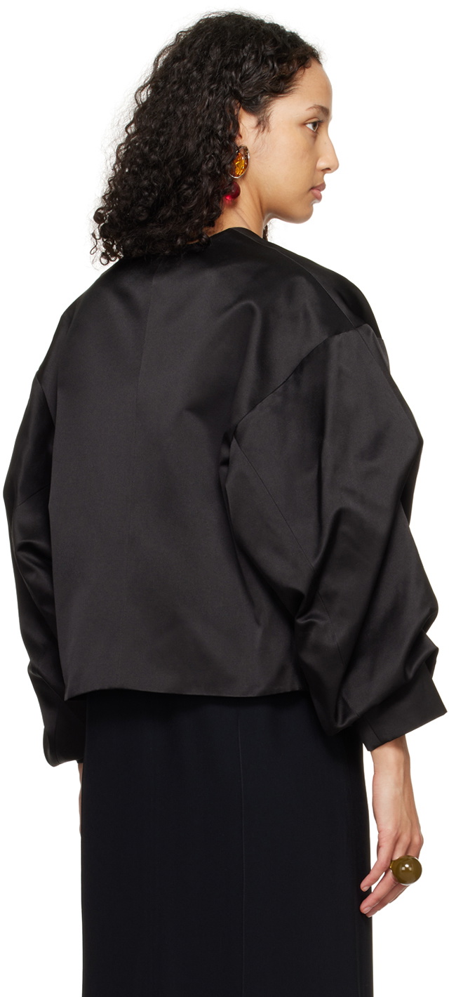 BITE Black Crinkled Sleeve Jacket