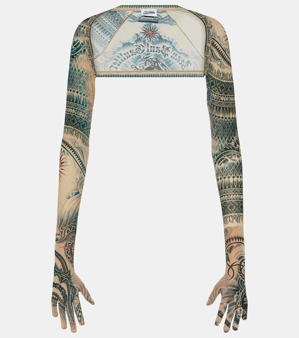 Jean Paul Gaultier Tattoo Collection printed gloves Jean Paul Gaultier