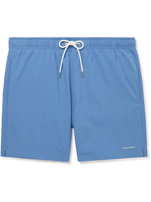 Photo: NN07 - Jules Straight-Leg Mid-Length Swim Shorts - Blue