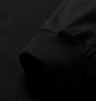 WTAPS - Embroidered Logo-Print Cotton-Blend Jersey T-Shirt - Black