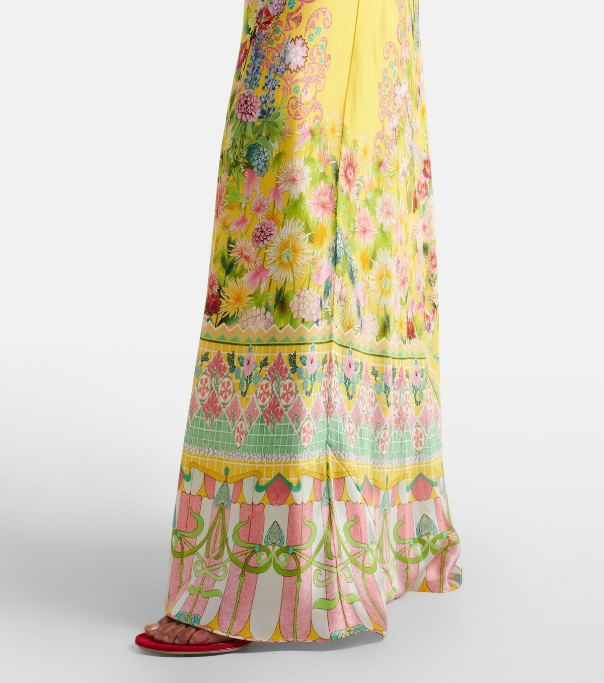 Camilla Printed silk charmeuse maxi dress