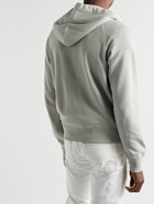 TOM FORD - Garment-Dyed Cotton-Jersey Sweatshirt - Gray