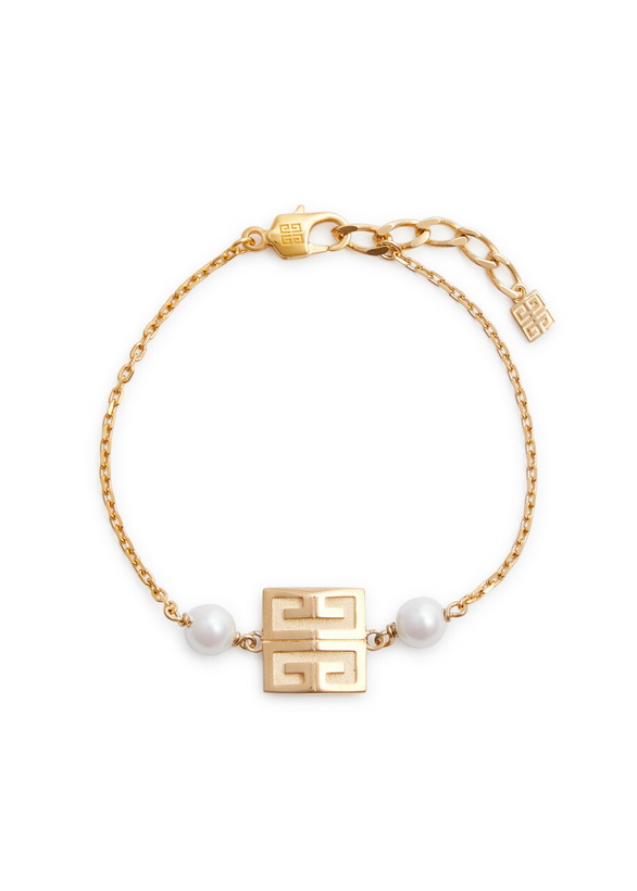 Photo: Givenchy 4G Logo Embellished Bracelet - Gold - One Size