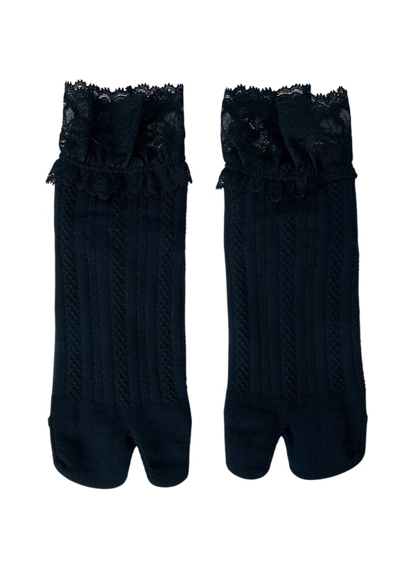 Photo: Yohji Yamamoto Lace Trimmed Split Toe Socks