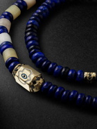 Luis Morais - 14-Karat Gold, Multi-Stone and Enamel Beaded Bracelet