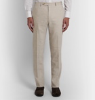 Canali - Beige Kei Slim-Fit Linen and Wool-Blend Suit Trousers - Neutrals