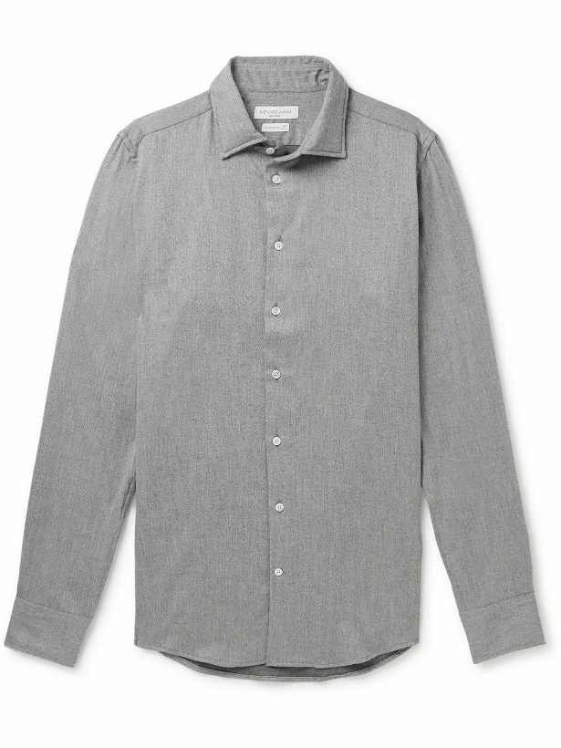 Photo: Richard James - Cotton-Flannel Shirt - Gray