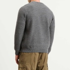 Armor-Lux Men's Waffle Knit Jumper in Misty Grey