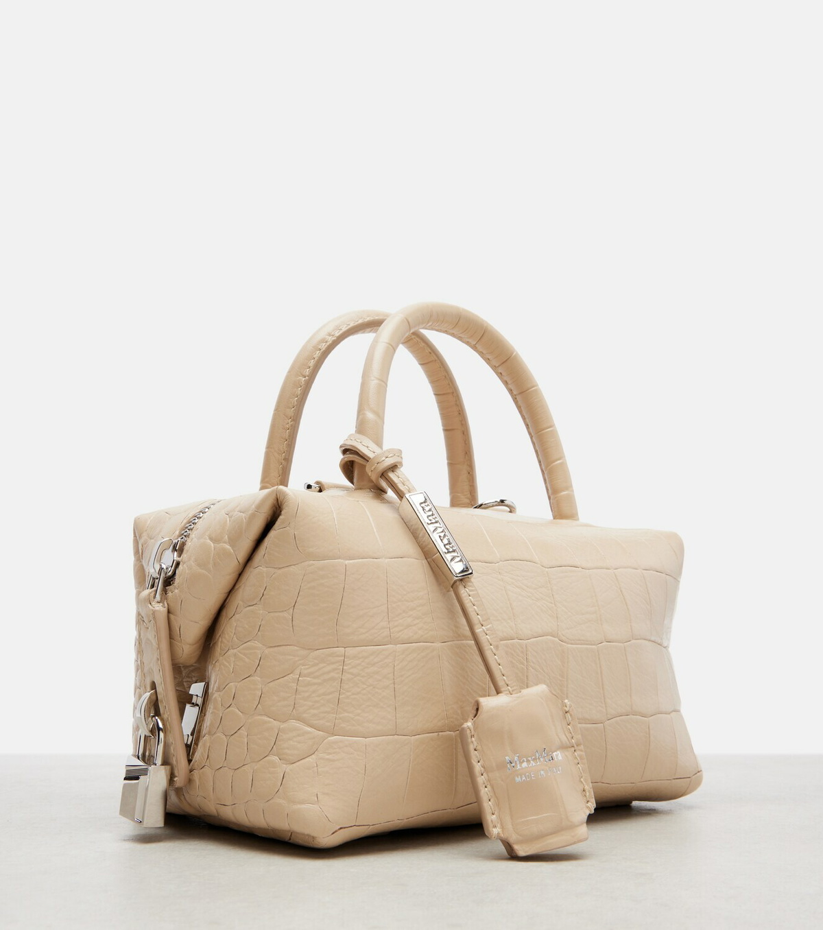 Max Mara Boston leather tote bag