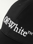 Off-White - Logo-Embroidered Cotton-Gabardine Baseball Cap - Black