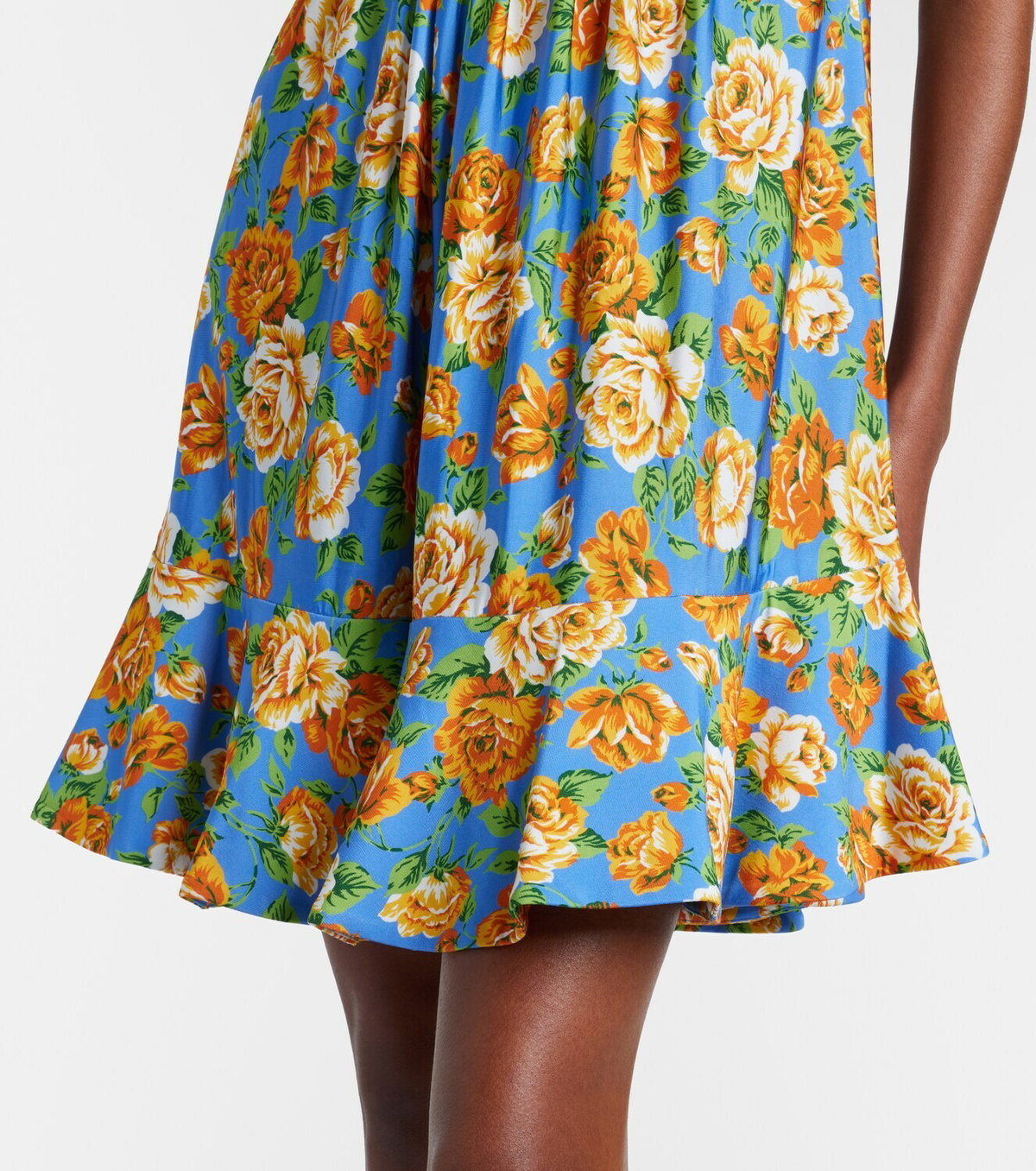 Rabanne Floral chainmail minidress