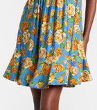 Rabanne Floral chainmail minidress