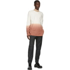 Marine Serre Off-White and Orange Dip-Dye Long Sleeve T-Shirt