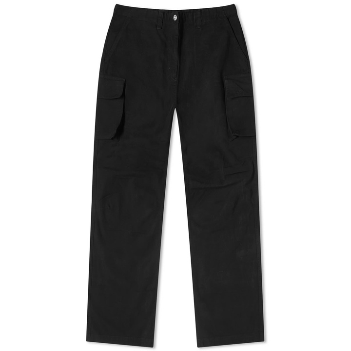 Photo: Our Legacy Women's Peak Cargo Pants in Black Canvas