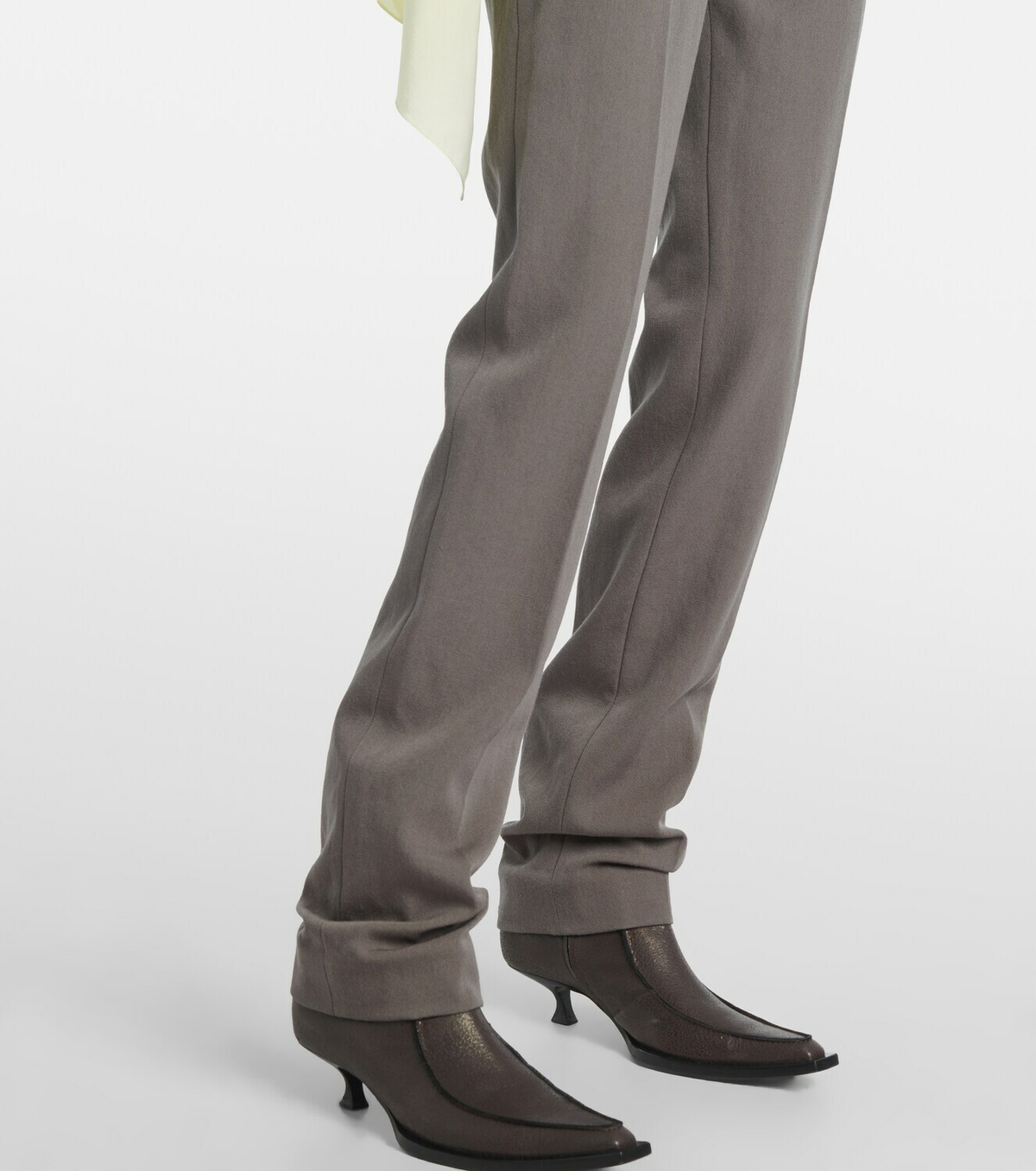 Calvin Klein Collection Lucia high-rise wool slim pants