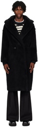 Max Mara Black Teddy Bear Coat