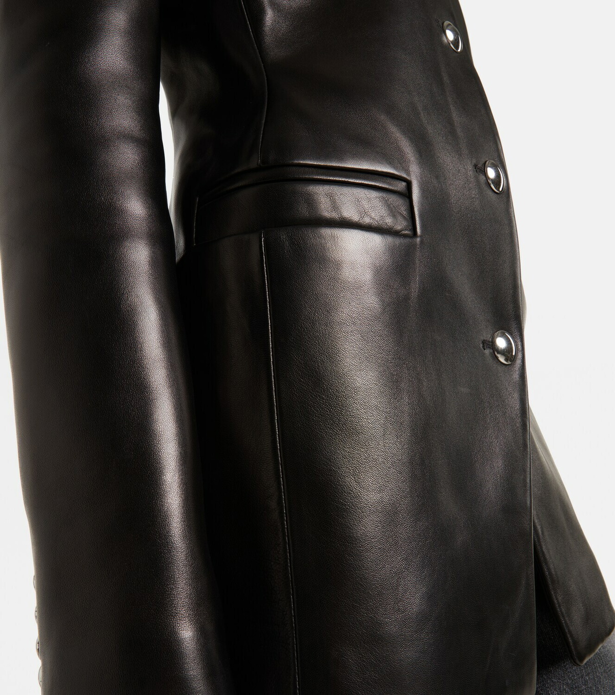 Khaite Naran leather jacket