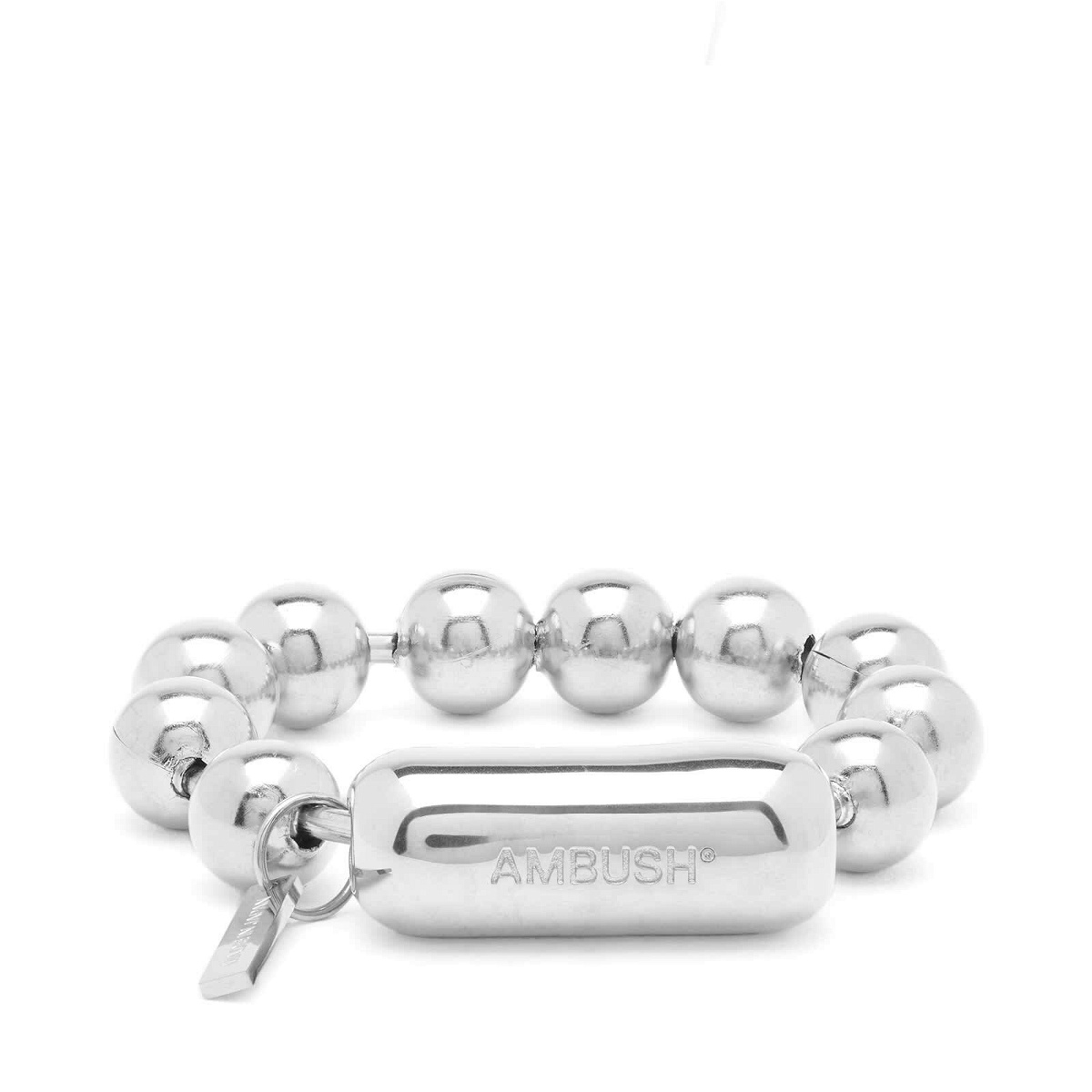 Photo: Ambush Men's Ball Chain Bracelet in Silver