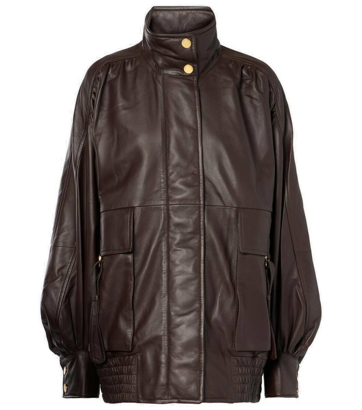 Photo: Zimmermann Illustration oversized leather jacket