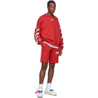 Off-White Red Airport Tape Shorts