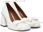 SHUSHU/TONG SSENSE Exclusive Bridal Capsule Front Bow Heels