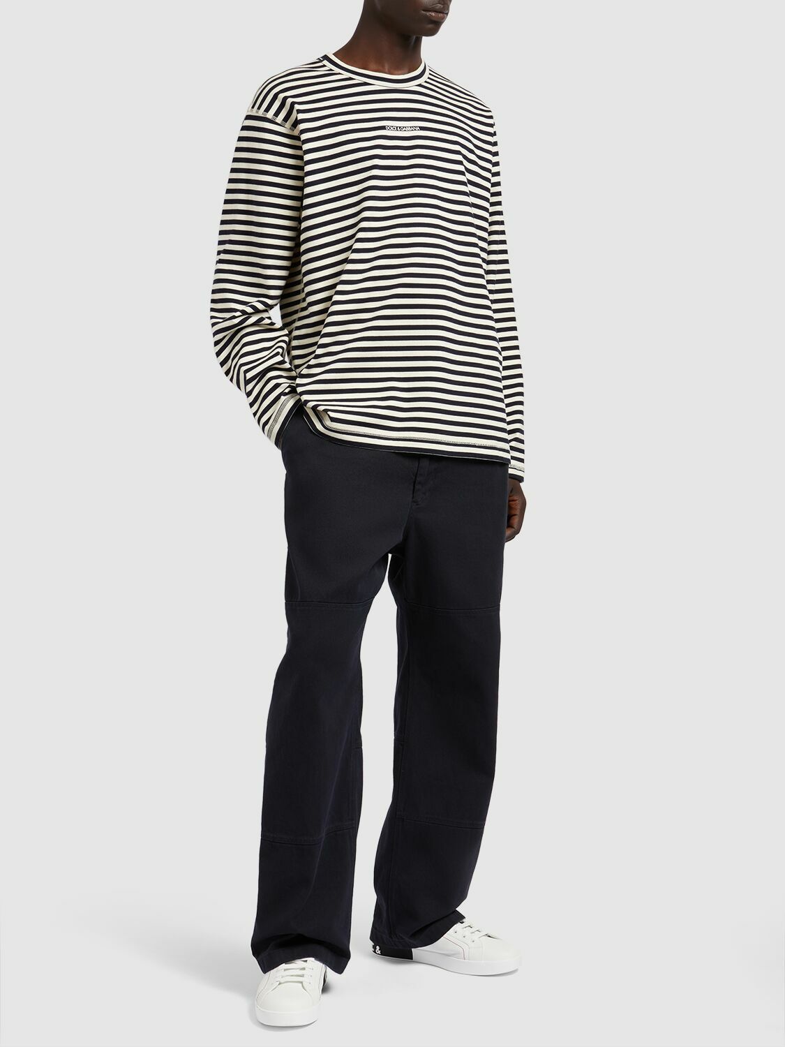 DOLCE & GABBANA - Striped Cotton Jersey T-shirt Dolce & Gabbana