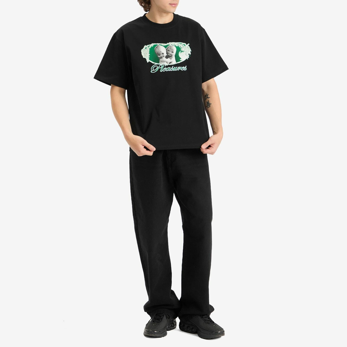 Pleasures Men's Cutie Heavyweight T-Shirt in Black