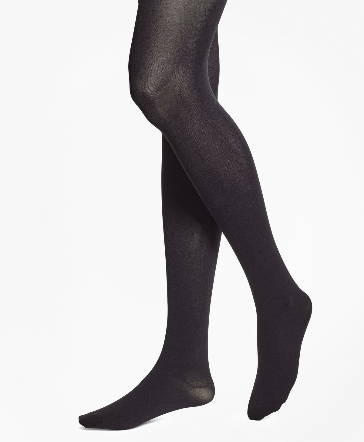 Brooks Brothers Women's Opaque Nylon Tights | Black