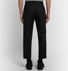 YMC - Hand Me Down Cropped Striped Wool-Blend Trousers - Black