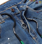 Off-White - Skinny-Fit Paint-Splattered Denim Jeans - Men - Off-white