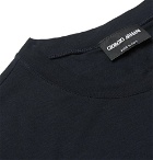 Giorgio Armani - Slim-Fit Stretch-Jersey T-Shirt - Men - Navy