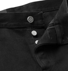 Balmain - Slim-Fit Tapered Distressed Denim Jeans - Black