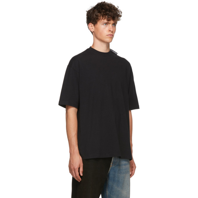 Women's Balenciaga Tab T-shirt Oversized in Black