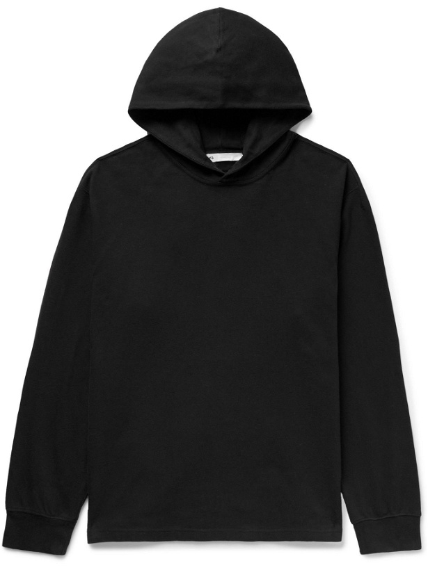 Photo: Y-3 - CH3 Logo-Print Organic Loopback Cotton-Jersey and Shell Hoodie - Black