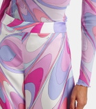 Pucci Iride silk twill wide-leg pants