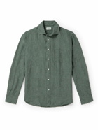 Hartford - Paul Linen Shirt - Green