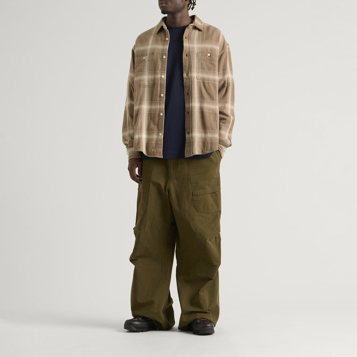 Café Mountain Men's Tumble Check Heritage Shirt in Rusk