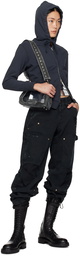 VAQUERA Black Distressed Cargo Pants