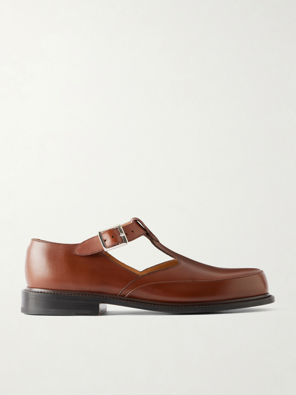 J.M. Weston - Salomé Leather Mary Jane Sandals - Brown