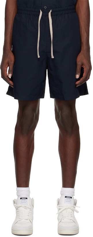 Photo: FRAME Navy Drawstring Shorts