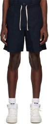 FRAME Navy Drawstring Shorts