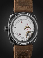 Panerai - Radiomir Otto Giorni Hand-Wound 45mm Stainless Steel and Leather Watch, Ref. No. PAM01347
