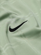 Nike Golf - Vapor Logo-Appliquéd Checked Dri-FIT Golf Polo Shirt - Green