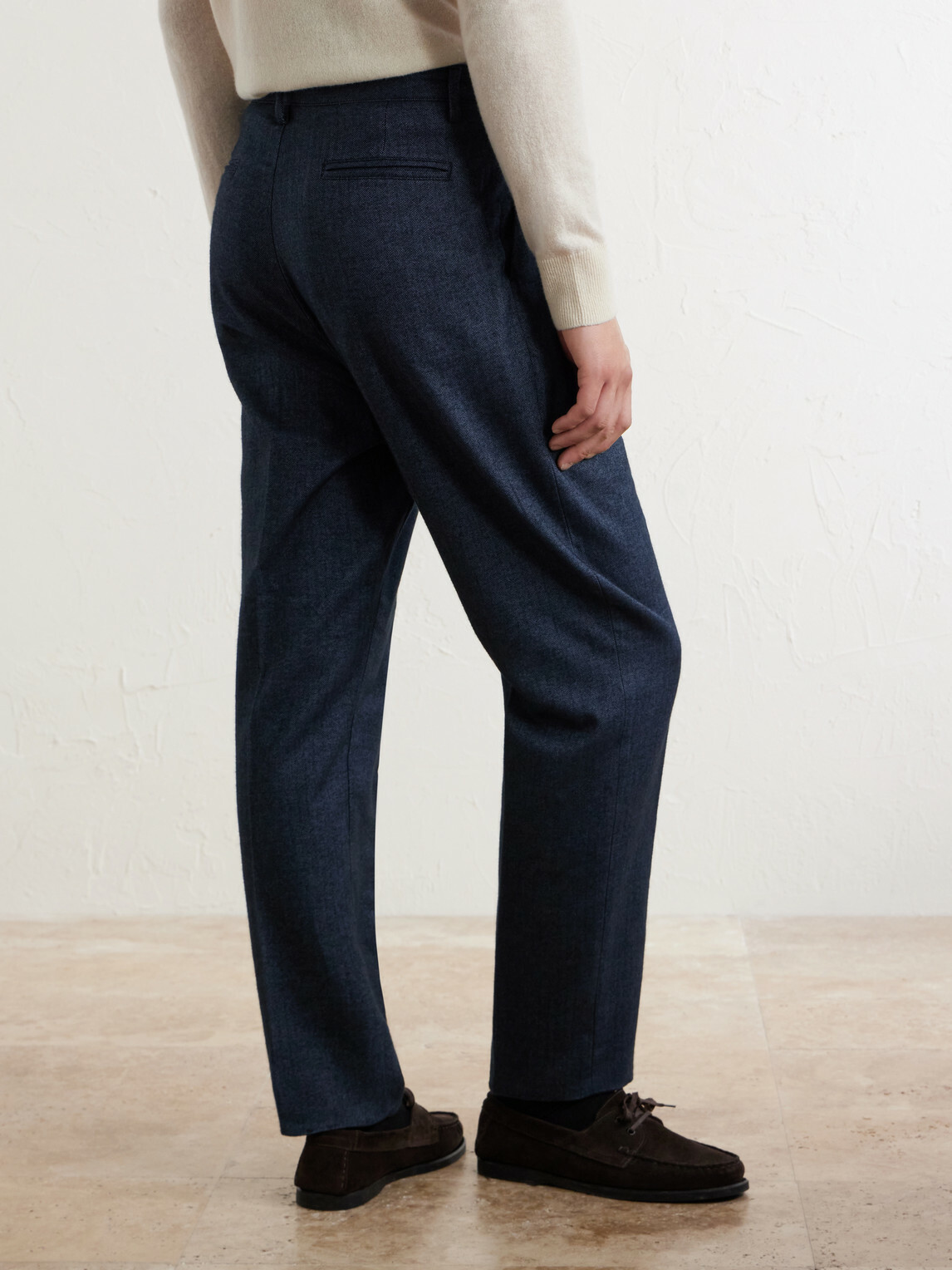Massimo Alba - Stan Straight-Leg Pleated Cotton Trousers - Blue