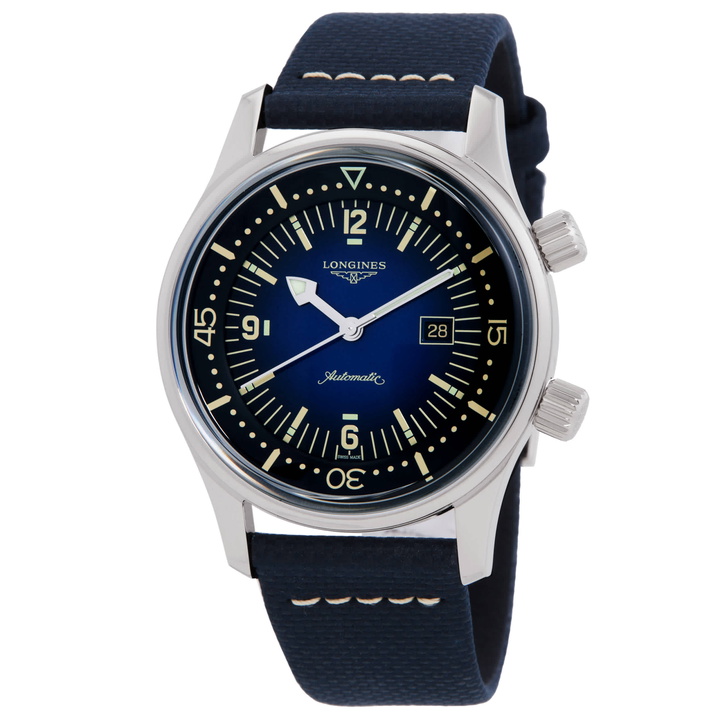 Photo: Longines Legend Diver Automatic Blue Dial Unisex Watch L3.374.4.90.2