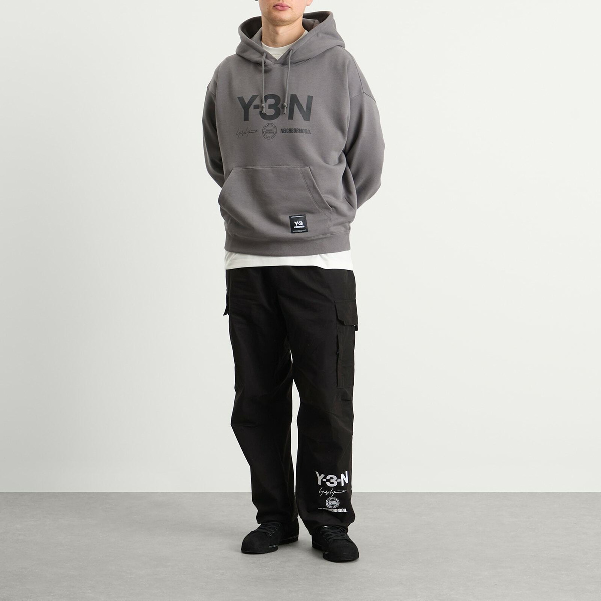 Y-3 Men's x NBHD Hoody in Granite